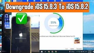 How to Downgrade iOS 15.8.3 To iOS 15.8.2 with 3uTools everything done