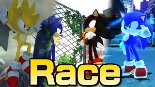 3 Idiots Try a Super Sonic Shadow Adventure Generations Race