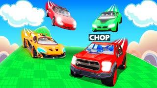 ROBLOX CHOP AND FROSTY RACING CARS IN ANOTHER WORLD