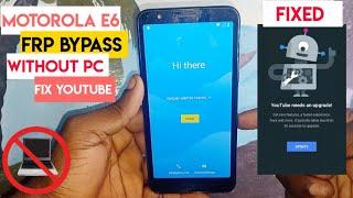 Moto E6 (xt2005) Frp/Google Lock Bypass Without Pc Android 9 | motorola xt2005-4 frp bypass