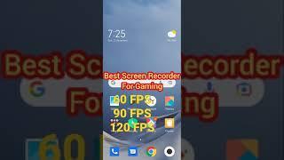 Screen Recorder For Gaming 60 FPS 90 FPS 120 FPS #screenrecorder