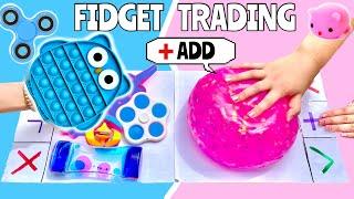 FIDGET TRADING - PINK  VS BLUE  *I SCAMMED HER* 