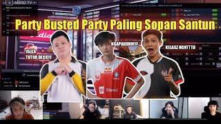 Funny Moment Trio Busted, Party Paling Sopan Santun, Albertt, Pai, Kyy