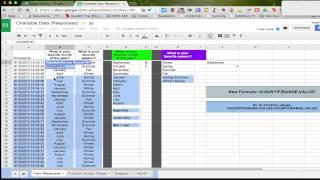 Using the COUNTIF function across sheets in a workbook