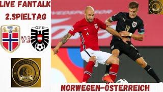 |Live FanTalk| Nation League 2.Spieltag Norwegen-Österreich |LiveRadio|