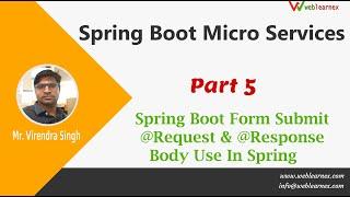 Spring Boot Form Submit | @Request & @Response Body Use In Spring| Spring Boot Rest Api | Part 5