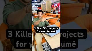 3 Must Have SQL PROJECTS for Your RESUME | #sql  #coding