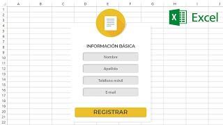 Como crear formularios de datos en Microsoft Excel, con o sin programación, macros, controles o VBA