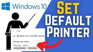 How To Set Default Printer In Windows 10 For All Users | How To Set A Default Printer In Windows 10