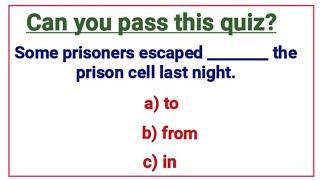 English Grammar Test ️ Can you score 100% from this test?