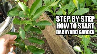 6 Simple steps Paano magsimula ng Backyard Garden