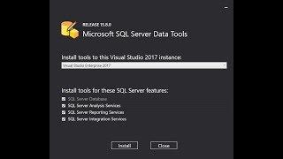 SSDT | Install Sql Server Data Tools for visual studio 2017