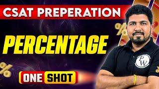 Complete Percentage in One Shot | CSAT | Marathon Session | UPSC | UPPSC | All PSC Exams@UPPSCWallah