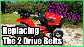 Replace the 2 Drive Belts On Your Craftsman T110 Riding Lawn Mower