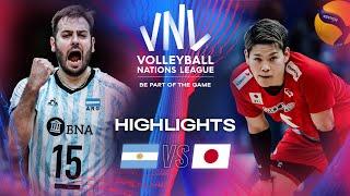  ARG vs.  JPN - Highlights | Week 1 | Men's VNL 2024