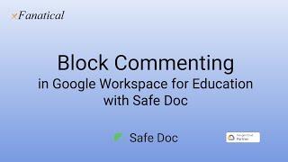 How to block commenting in Google Workspace for Education || Disable commenting in Google Docs