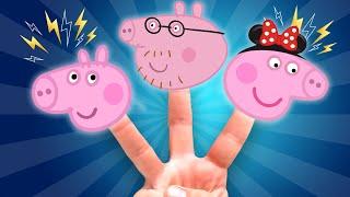 Peppa Pig Finger Family + More Nursery Rhymes & Kids Songs | Hahatoons Songs