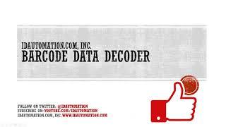 IDAutomation Barcode Data Decoder App for Mobile Devices