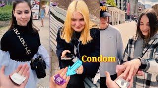 Giving Condom Public prank TIK Tok | viral Tiktok