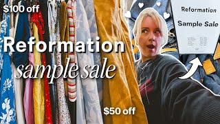 i went to a REFORMATION sample sale in LA! (chaotic but *severely* discounted)