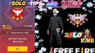 Easy Booyah Every Match   Solo Rank Push Tips and Tricks in Mobile| #freefire