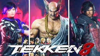 Tekken 8 - ALL Characters Menu Animations and Voicelines (All DLC Characters)