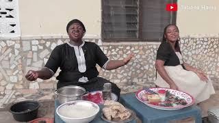 cooking Jollof Rice with Shea Butter in rural Ghana || west Africa