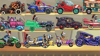 Hill Climb Racing 2  - ALL SKINS and VEHICLE PAINTS 2023