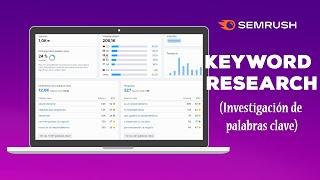  Cómo Hacer Keyword Research (Investigación de Palabras Clave) con Semrush 