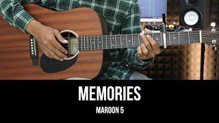 Memories - Maroon 5 | EASY Guitar Tutorial with Chords / Lyrics