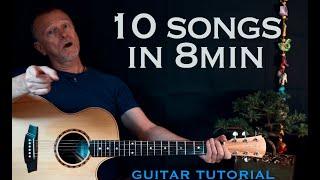 10 songs in 8 minutes - more strumming help