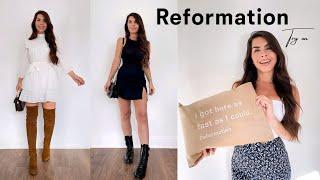 REFORMATION TRY ON AUTUMN PICKS | Honestly Alessandra