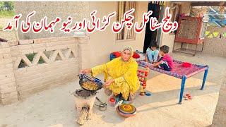 Gaon Main Dopahr ke Khane ki Routine I Mud House life I pakistani village family vlogs