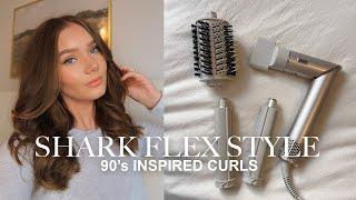 SHARK FLEX STYLE TUTORIAL - 90's inspired blowout curls + tips & tricks