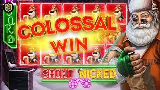 Insane Win!  Saint Nicked  New Online Slot Big Win - Lucksome - All Features