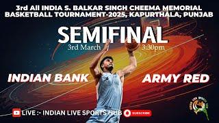 SEMIFINAL || INDIAN BANK VS INDIAN NAVY || 3rd All INDIA S. BALKAR SINGH CHEEMA MEMORIALKAPURTHALA