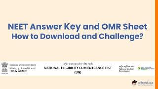 NTA NEET Answer Key and OMR Sheet- How to Download and Challenge?