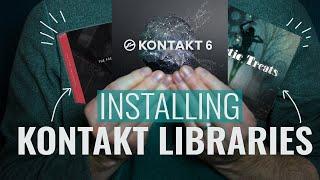 How to Install KONTAKT LIBRARIES: Install Native and 3RD PARTY Kontakt Libraries