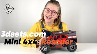 3D Sets Mini 4x4: Rescuer – new 3d printed model for kids!