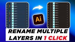 Renaming multiple layers at once in Adobe Illustrator - Adobe Illustrator tutorial - Tips & Tricks