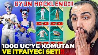 OYUN HACKLENDİ!  EN NADİR KOMUTAN VE İTFAİYECİ SETİ 1000 UC'YE ALINABİLİR OLDU!! | PUBG MOBILE