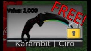 HOW TO GET THE NEW *FREE* KNIFE IN COUNTER BLOX (KARAMBIT CIRO) [2021]