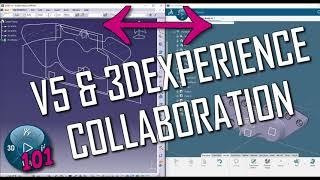 3DX 101: 3DEXPERIENCE & V5 Collaboration #3DEXPERIENCE #CATIA #CATIAV5 #COLLABORATION