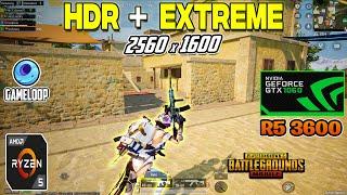 PUBG MOBILE - Gameloop 32 bit - 90 FPS - HDR + Extreme - GTX 1060 6GB + RYZEN 5 3600 - New Update3.1