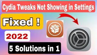 How to Fix Cydia Tweaks not Showing in Settings Not Working After Jailbreak | 5 Solutions in 1 Video