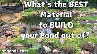 What material should you use to build a pond?