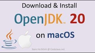 Download and Install OpenJDK 20 on macOS