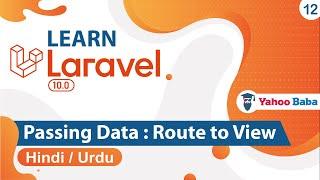 Laravel Pass Data Route to View Tutorial in Hindi / Urdu