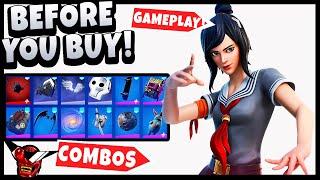 TSUKI (Human Style) | Best Combos | Gameplay | Before You Buy Review | Fortnite Battle Royale