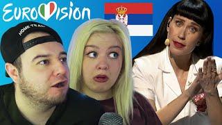 Konstrakta - In Corpore Sano - Serbia - Eurovision 2022 | AMERICAN COUPLE REACTION